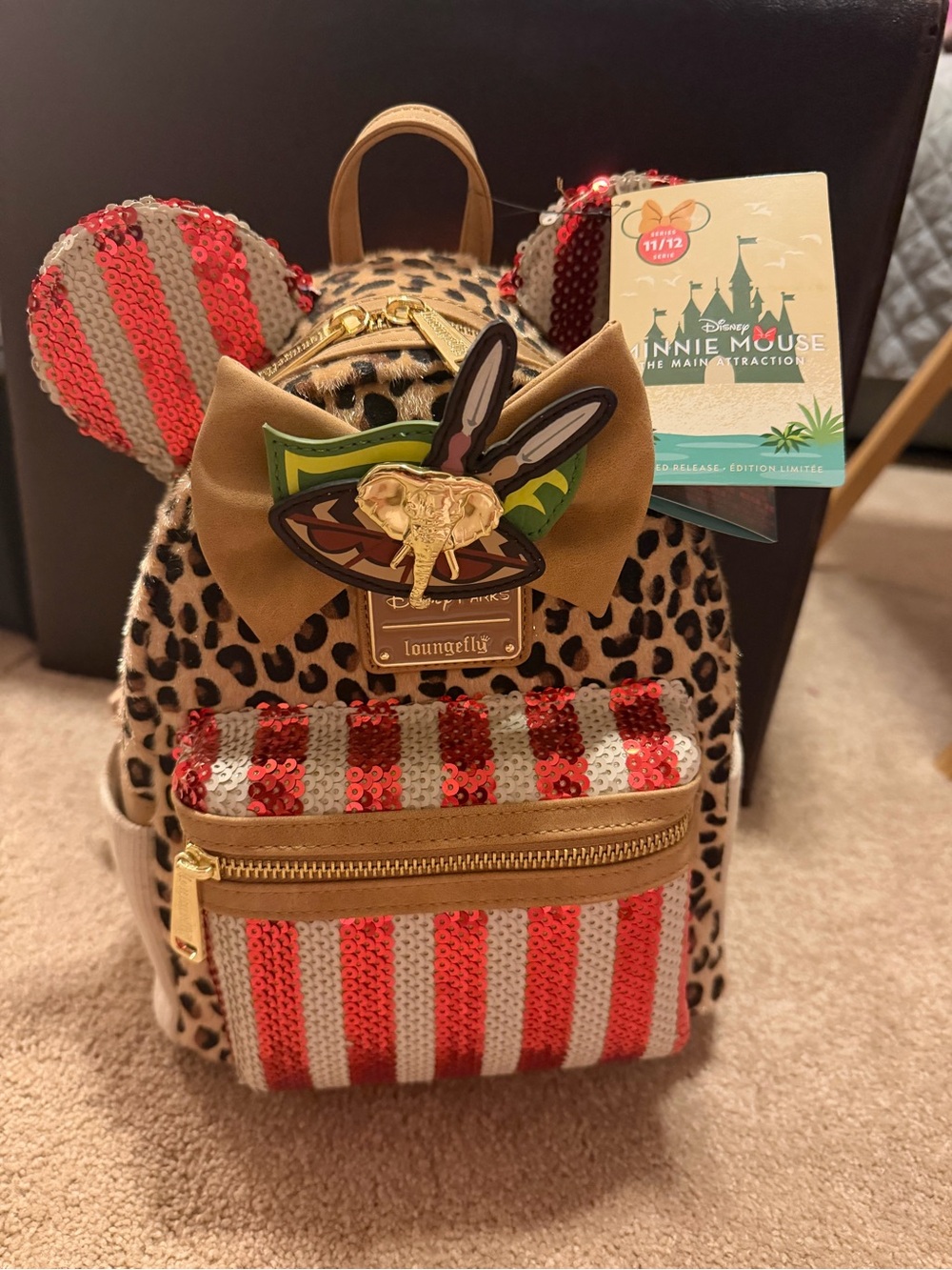 NWT disney minnie mouse main attraction jungle cruise loungefly mini backpack - Picture 2 of 3